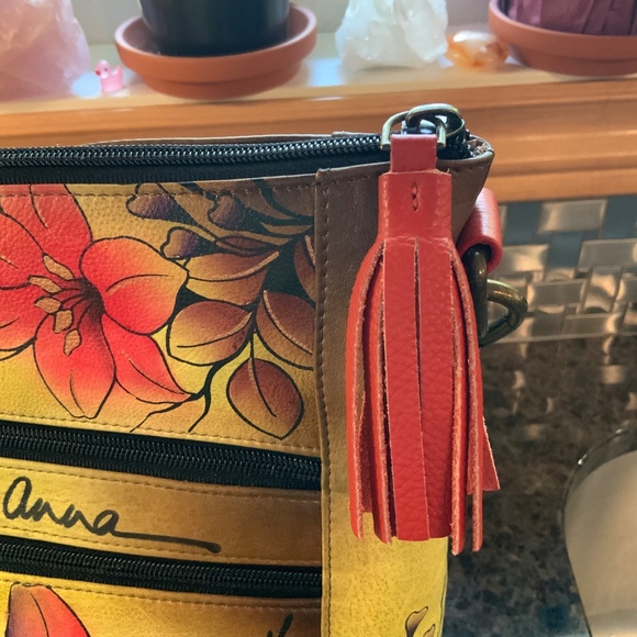 ANNA BY ANUSHKA - HAND PAINTED HANDBAG - NWOT - Picture 8 of 8